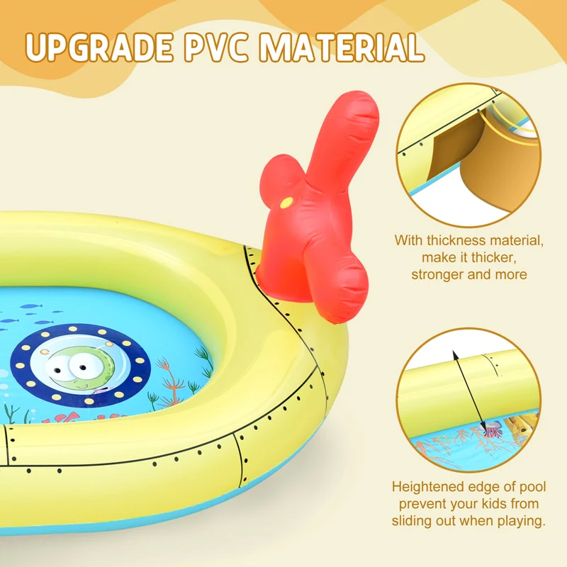 Inflatable Kiddie Sprinkler Swimming Pool - Image 5