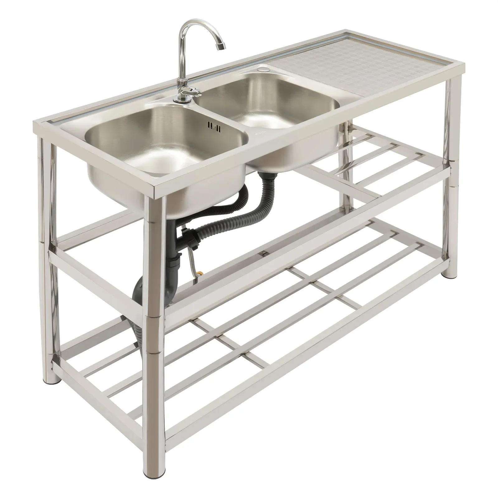 Inox Double Kitchen Sink Stand - Image 7