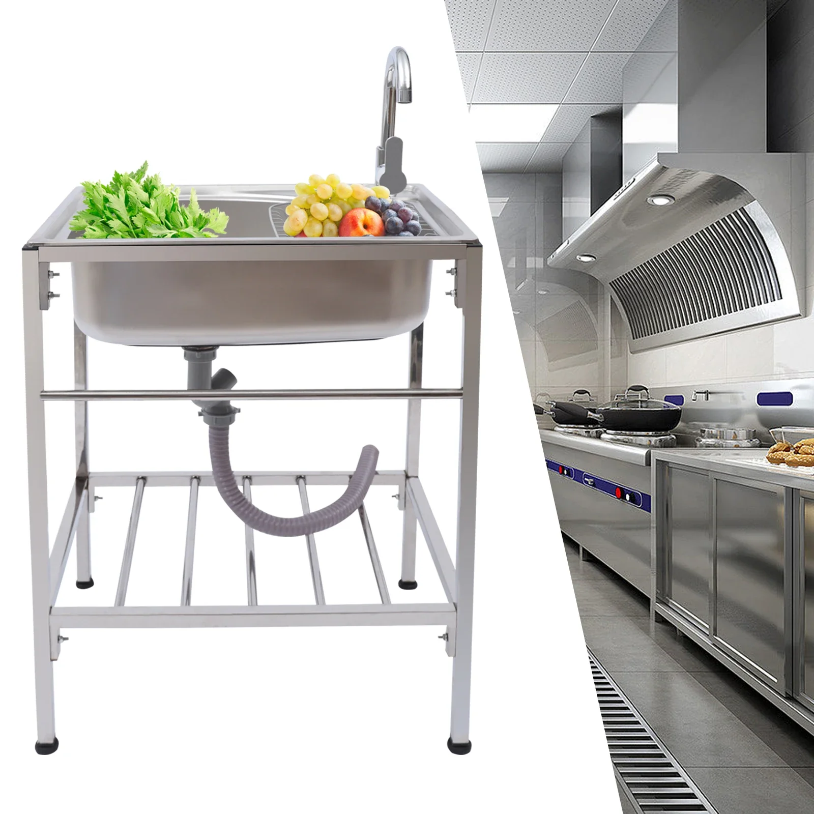 Inox Single Kitchen Sink - Image 21