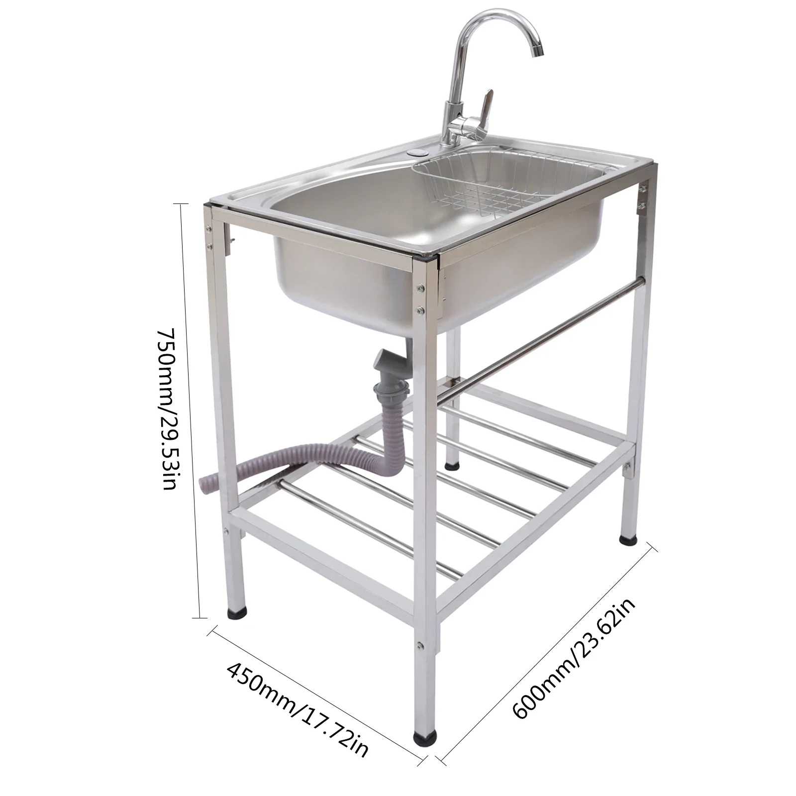 Inox Single Kitchen Sink - Image 9