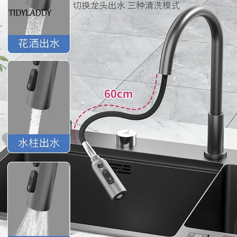 Intelligent Double Tank Waterfall Kitchen Sink - Image 3