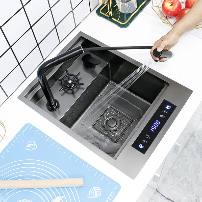 Invisible Nano 304 Stainless Steel Digital Sink - Image 11