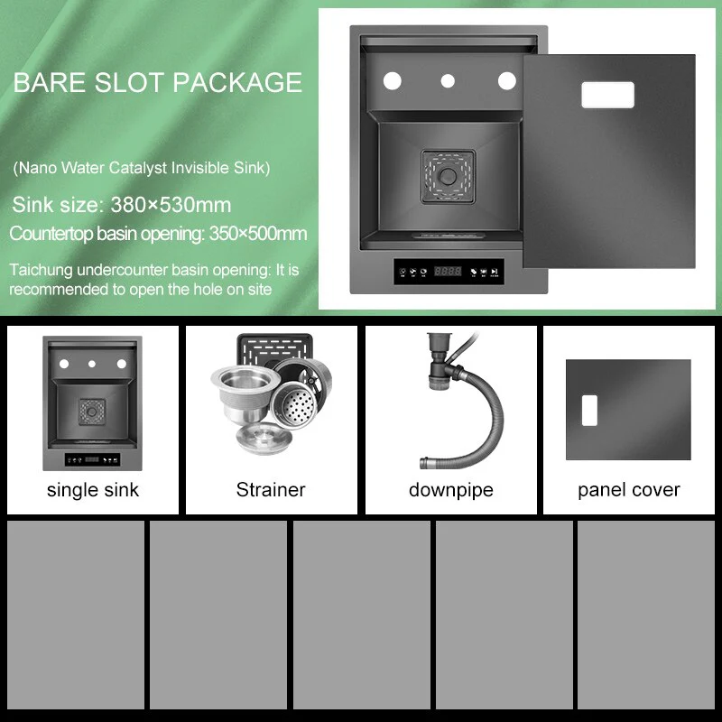 Invisible Nano 304 Stainless Steel Digital Sink - Image 4
