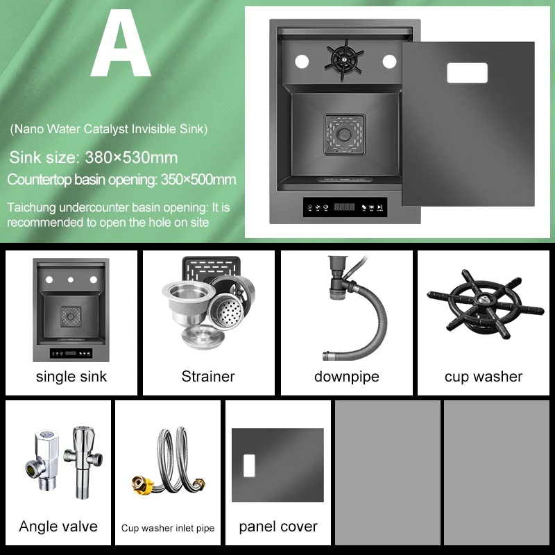 Invisible Nano 304 Stainless Steel Digital Sink - Image 5