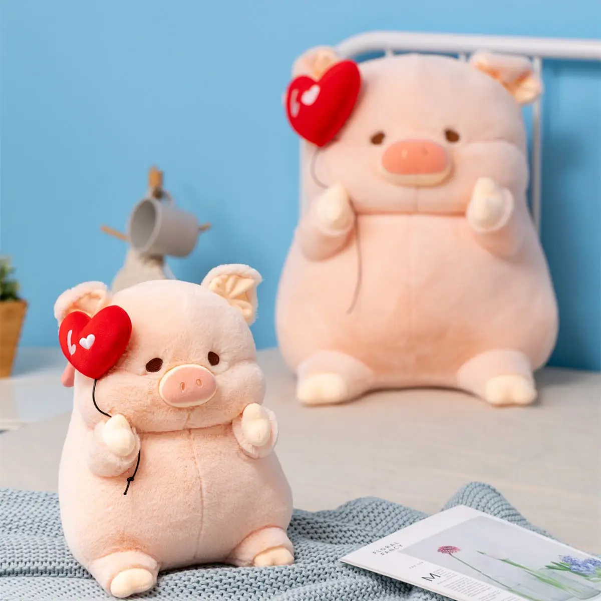 Kawaii Angel Pig Plush Doll - Image 10