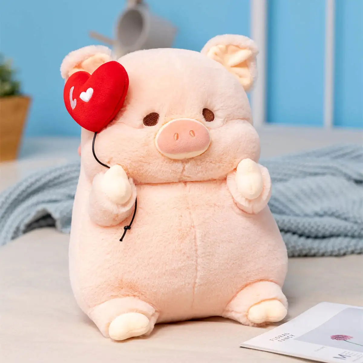 Kawaii Angel Pig Plush Doll - Image 14