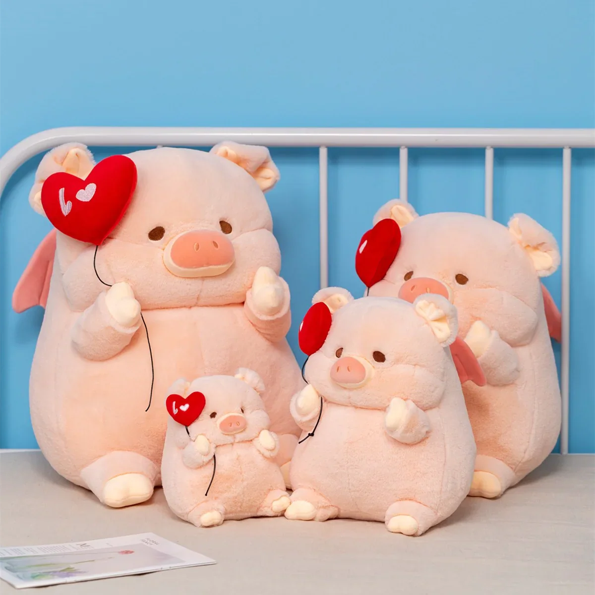 Kawaii Angel Pig Plush Doll - Image 6