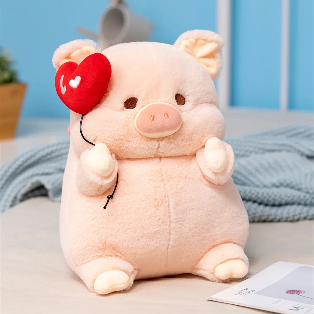 Kawaii Angel Pig Plush Doll - Image 7