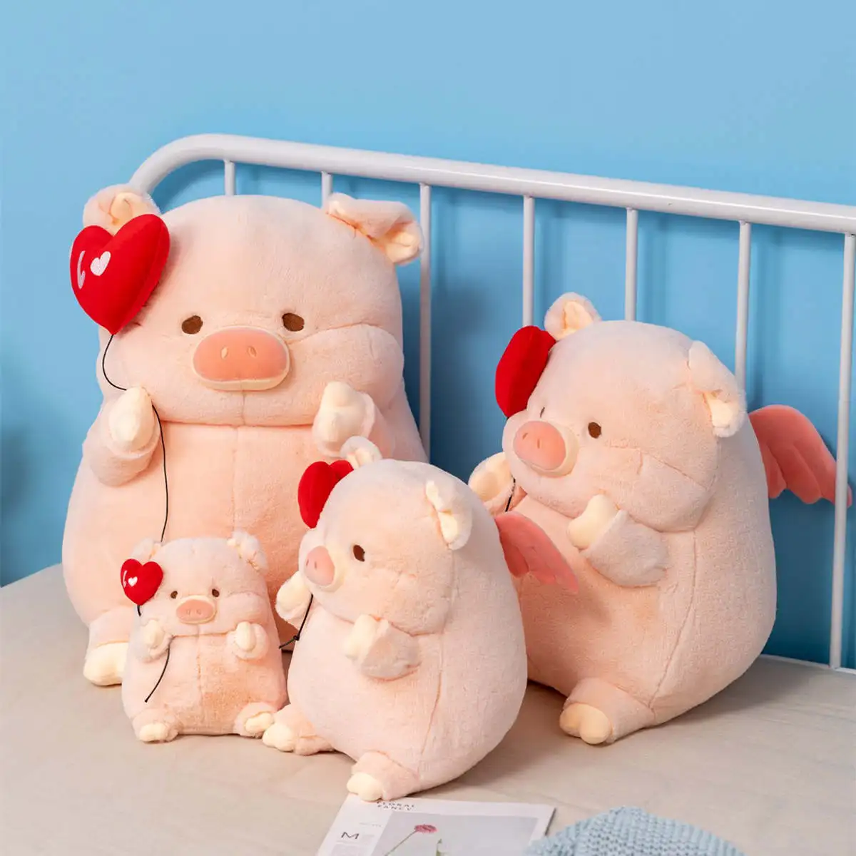 Kawaii Angel Pig Plush Doll - Image 8