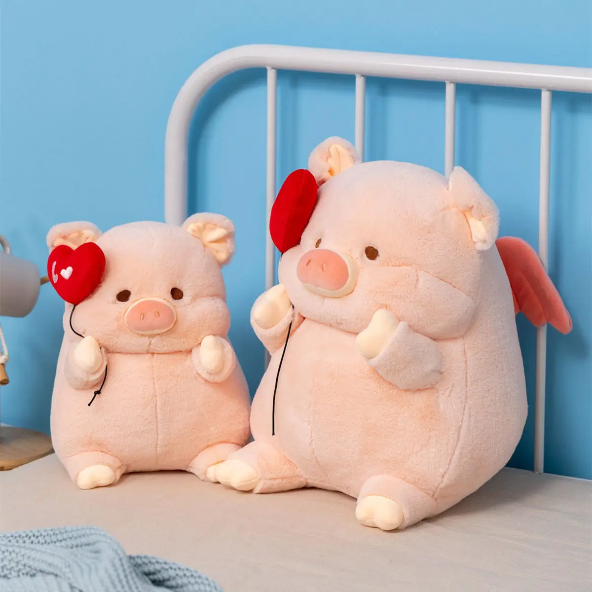 Kawaii Angel Pig Plush Doll - Image 9
