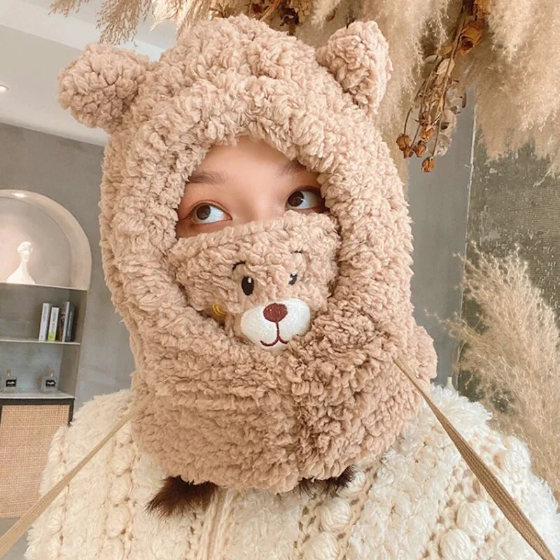 Kawaii Bear Winter Hat - Image 3
