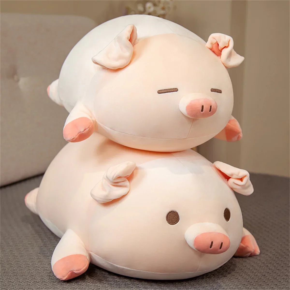 Kawaii Pink Pig Plush Pillow - Image 2
