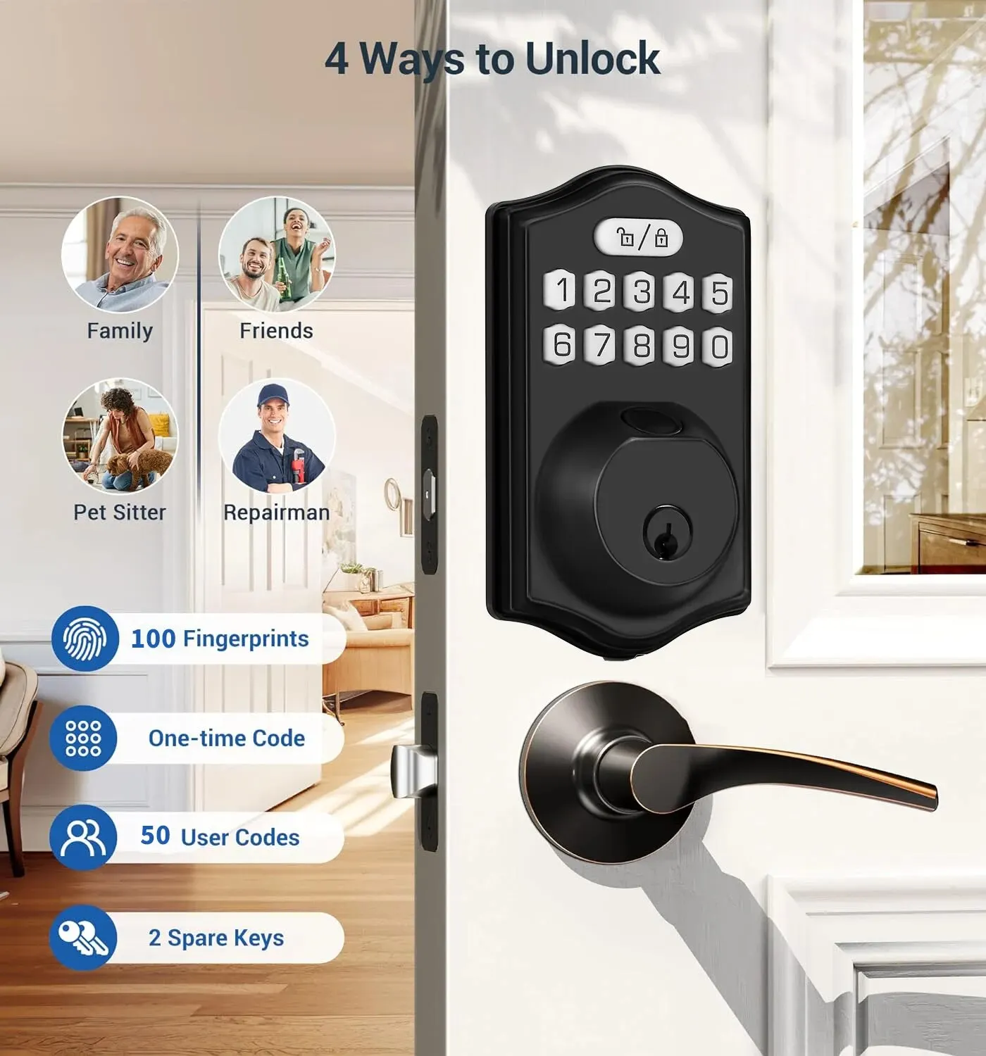 KeyGuard Pro Smart Deadbolt Lock - Image 2