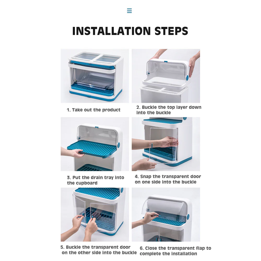 Kitchen Dish Shelf Drain Rack - Image 5