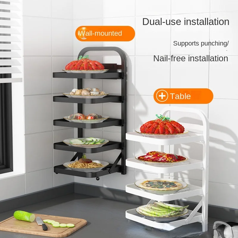 Kitchen Foldable Side Dish Rack - Image 3
