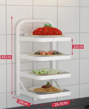 Kitchen Foldable Side Dish Rack - Image 6