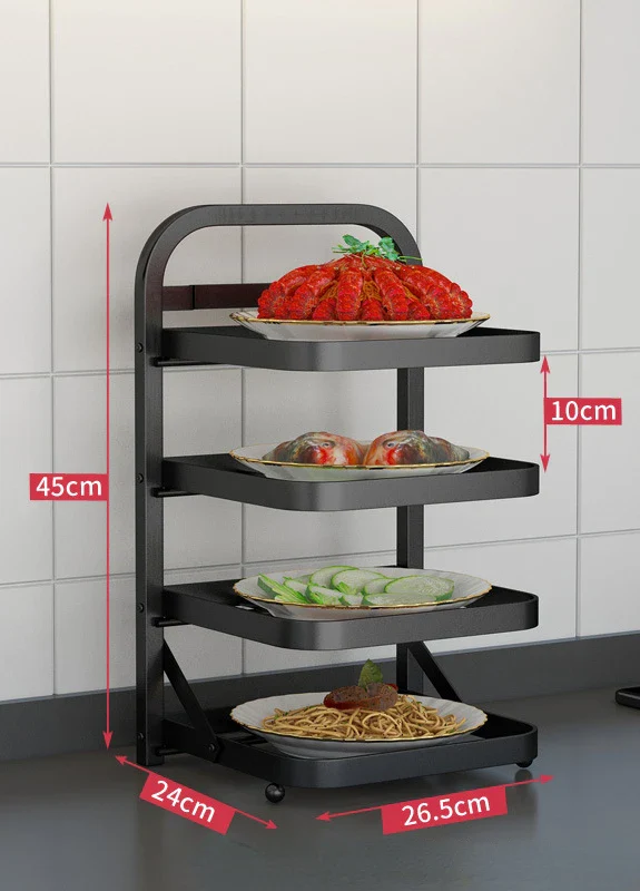 Kitchen Foldable Side Dish Rack - Image 9