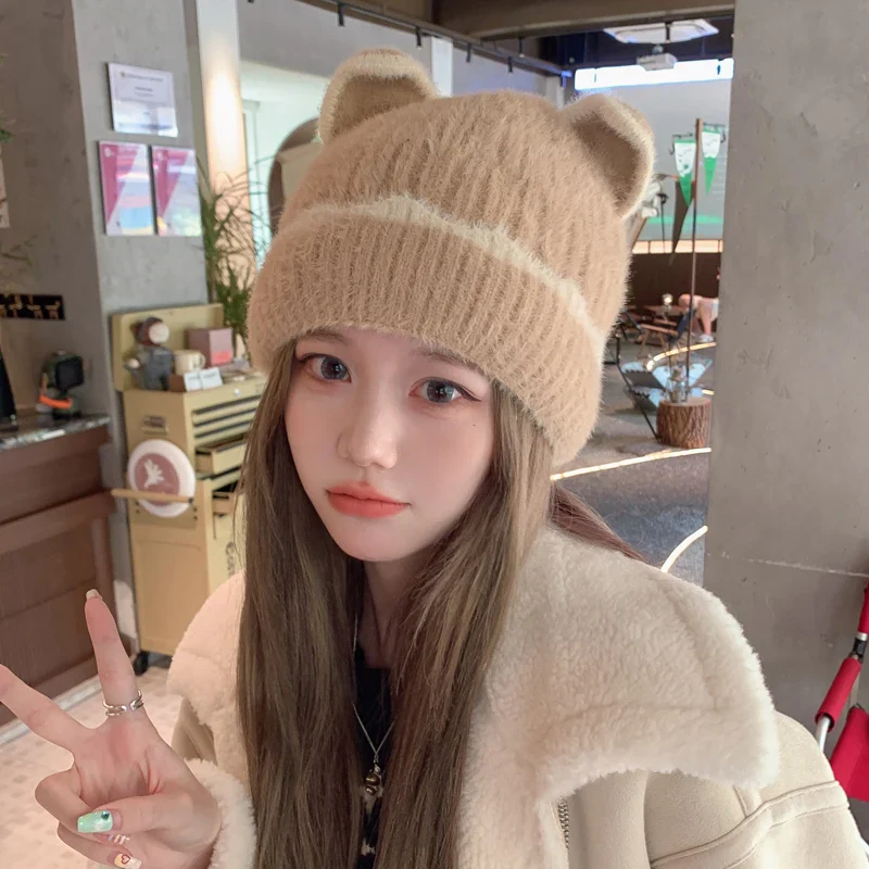 Knitted Car Ear Beanie - Image 9