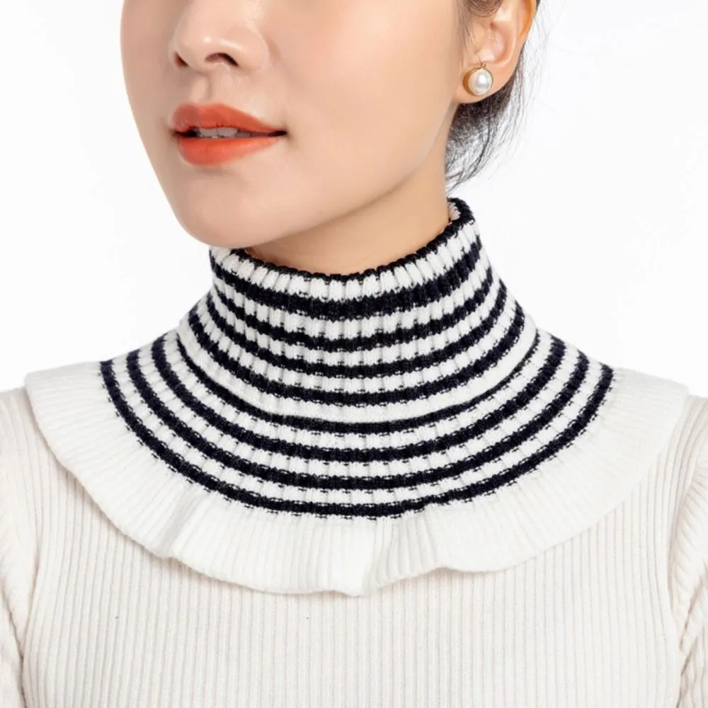 Knitted Fake Collar Scarf - Image 15