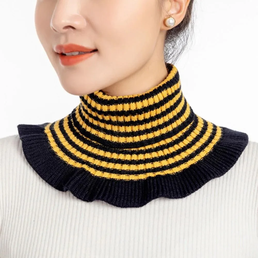 Knitted Fake Collar Scarf - Image 16