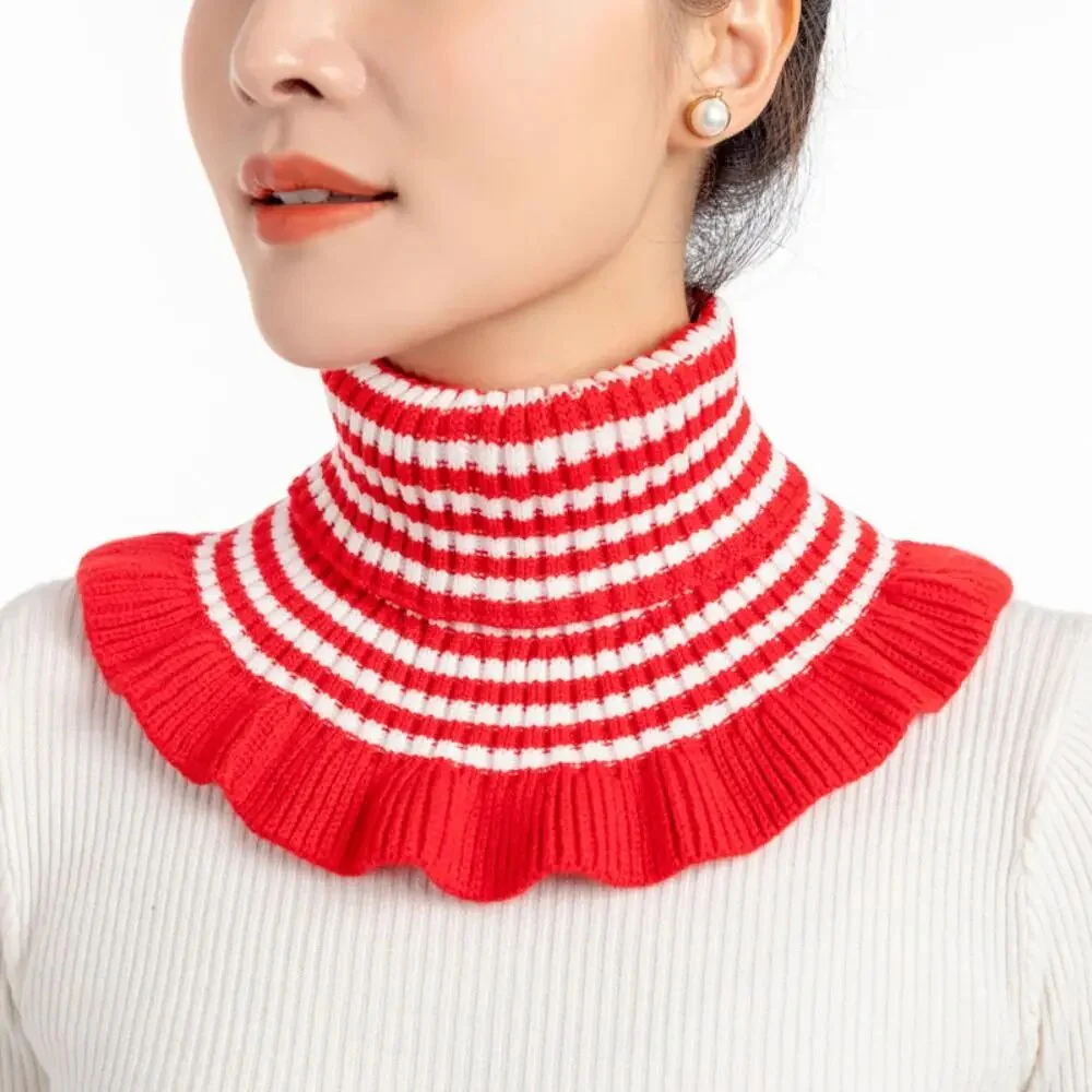 Knitted Fake Collar Scarf - Image 17