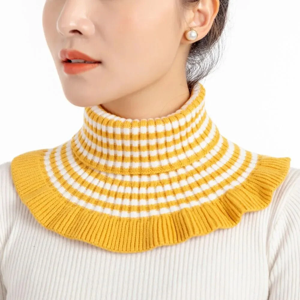 Knitted Fake Collar Scarf - Image 18