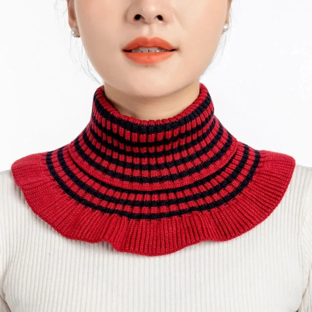 Knitted Fake Collar Scarf - Image 19