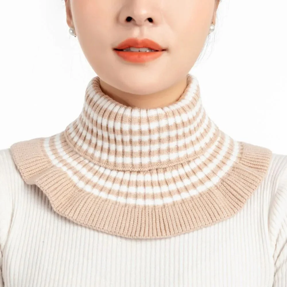 Knitted Fake Collar Scarf - Image 20
