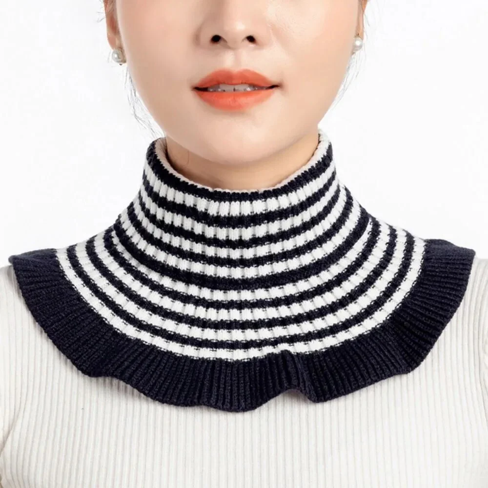 Knitted Fake Collar Scarf - Image 21