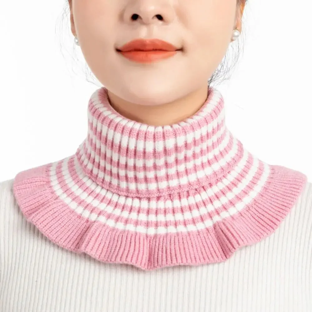 Knitted Fake Collar Scarf - Image 22