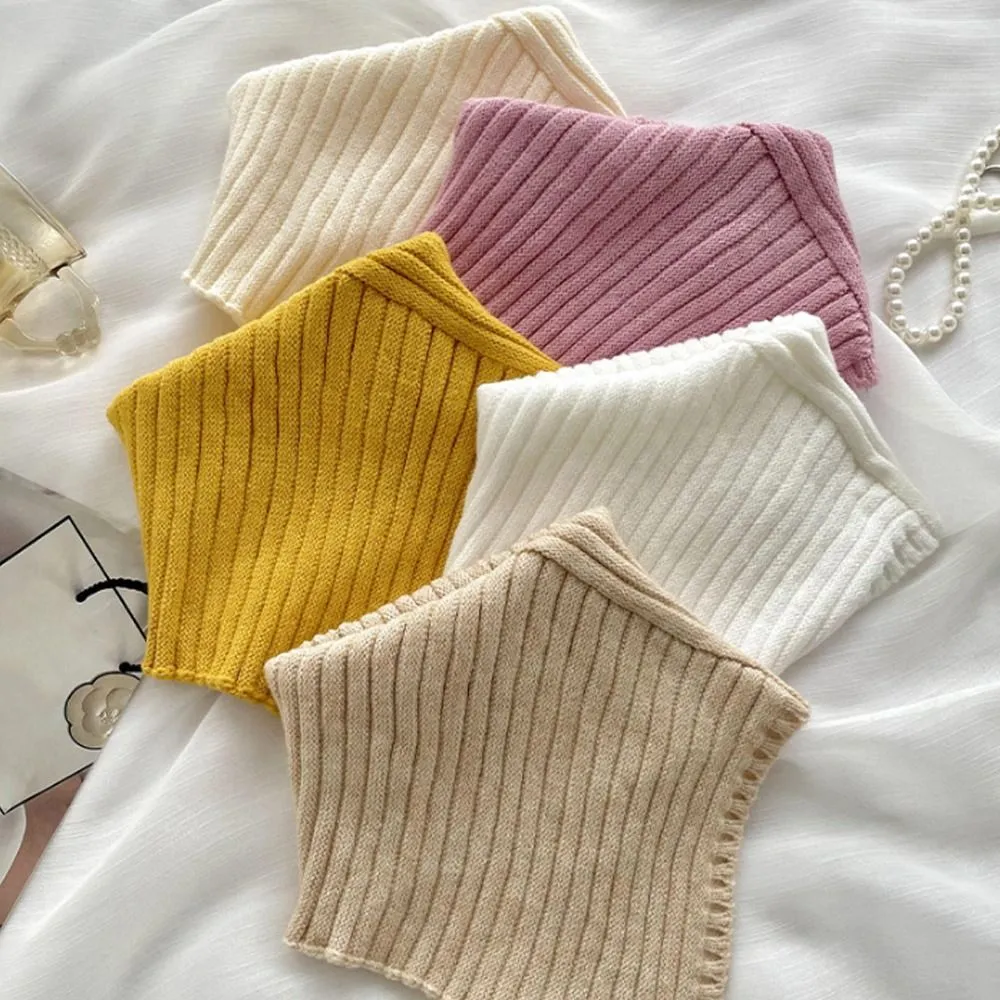 Knitted Fake Collar Scarf - Image 3