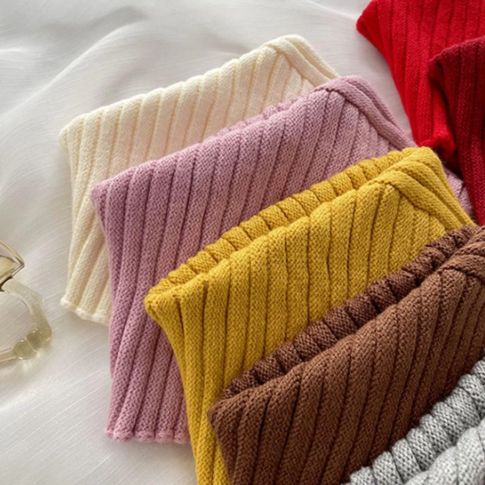 Knitted Fake Collar Scarf - Image 4