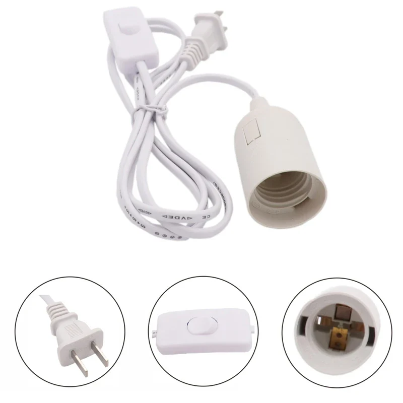 Lamp Adapter Extension Cord US EU UK AU Plug - Image 2