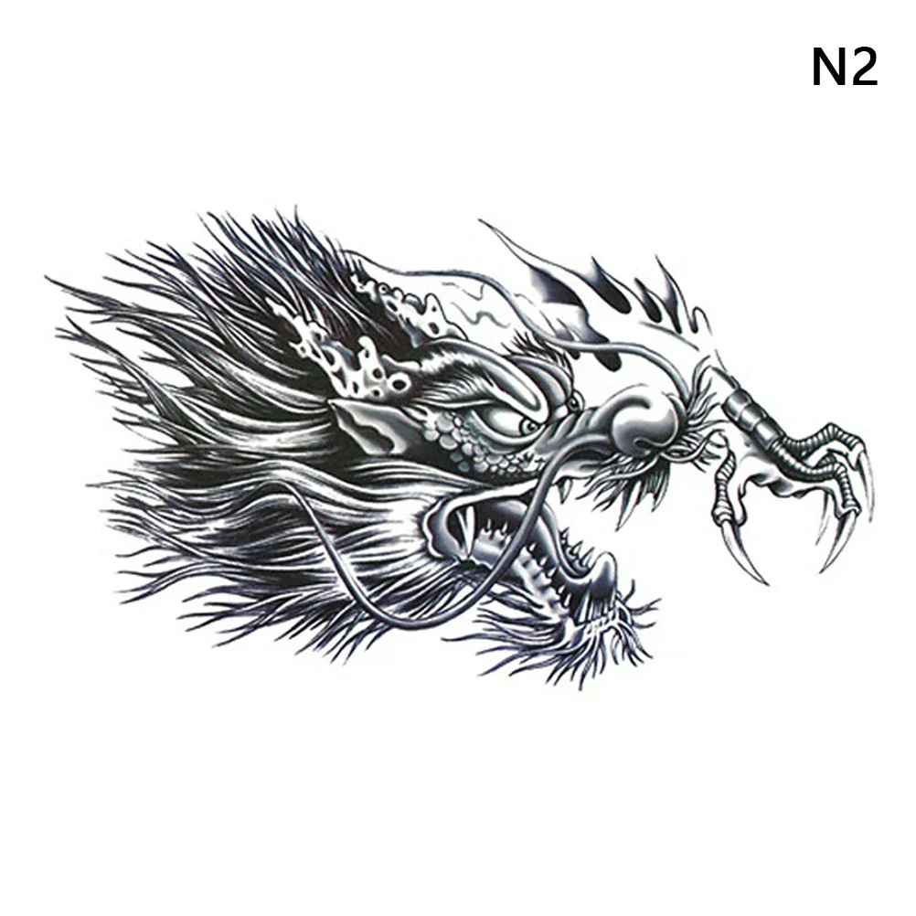 Large Chest Waist Shoulder Back Temporary Tattoo Sticker - Image 18