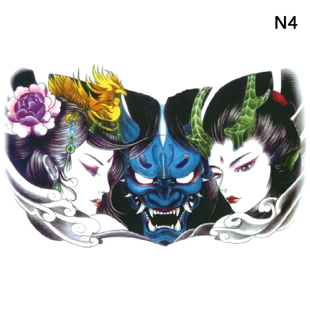 Large Chest Waist Shoulder Back Temporary Tattoo Sticker - Image 19