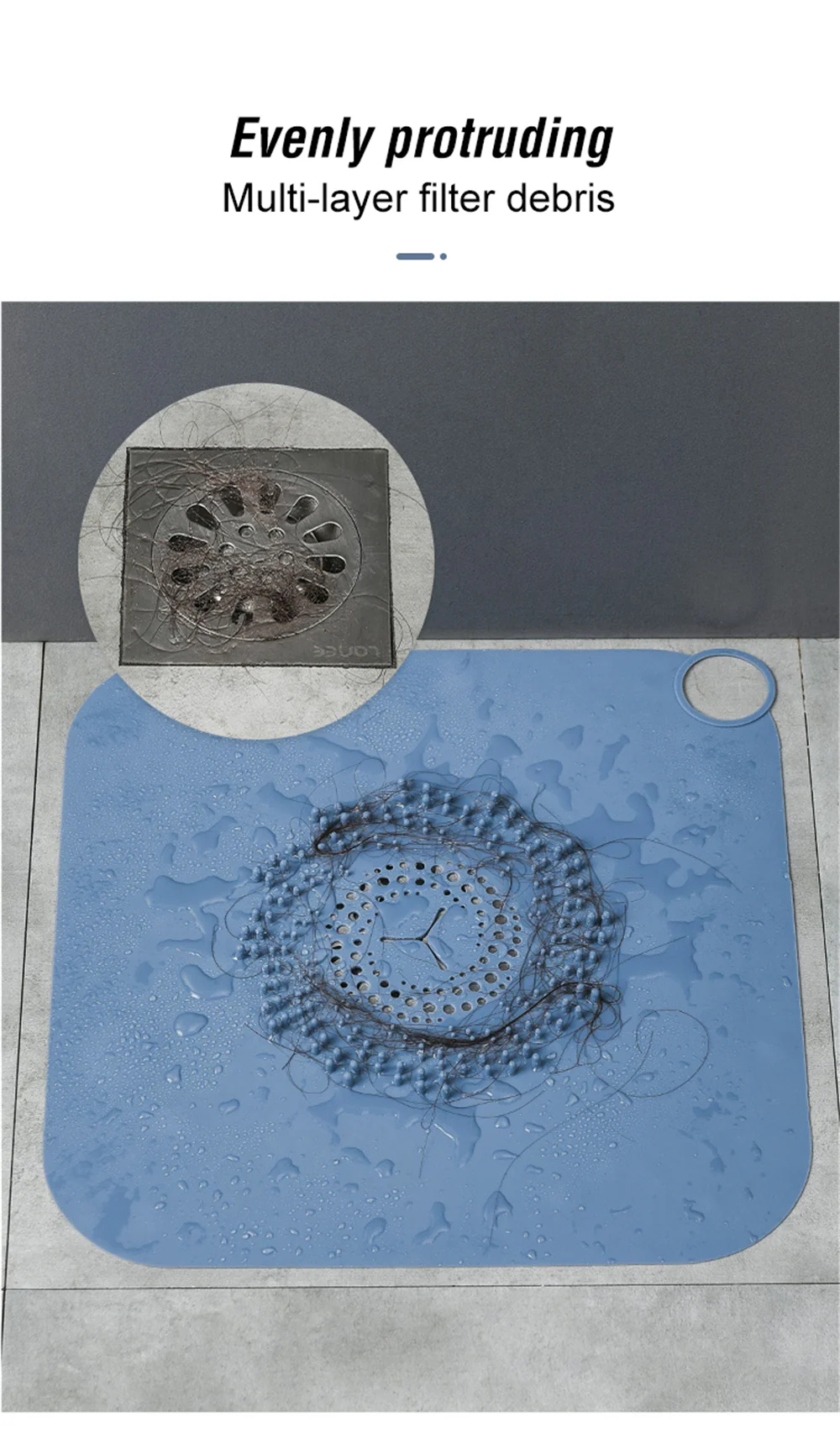 Large Silicone Hair Catcher Drainer - Image 11