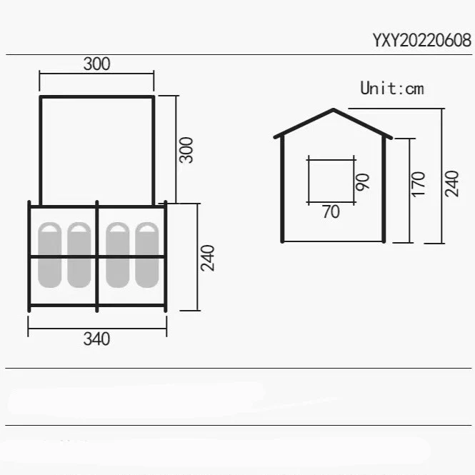 Large Windproof Waterproof Inflatable Tent - Image 15