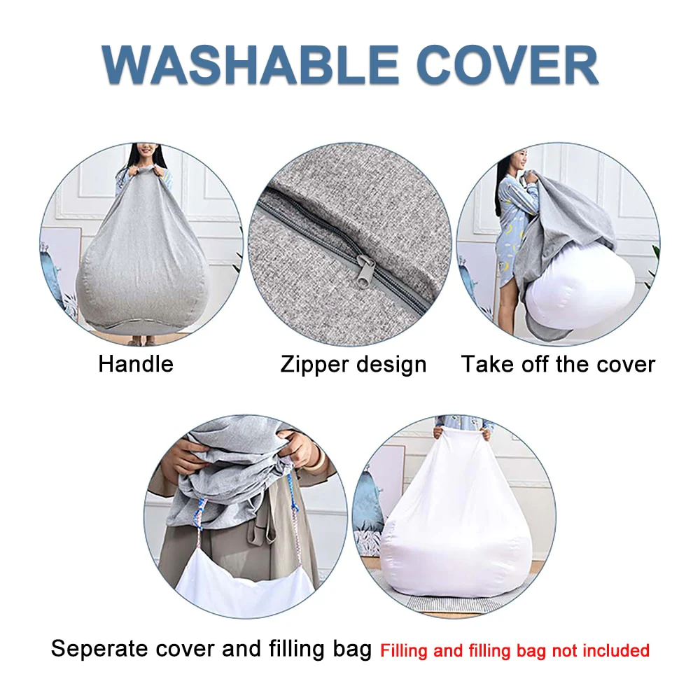 Lazy Sofa Bean Bag Cover - Image 23