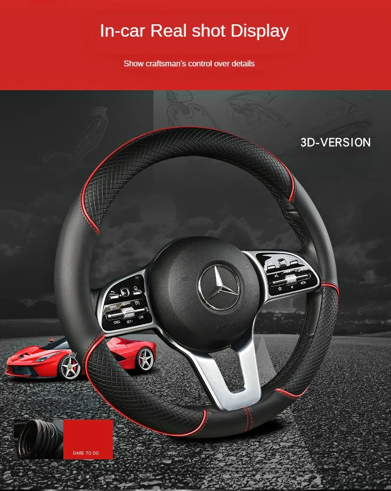 Leather Steering Wheel Cover - Image 12