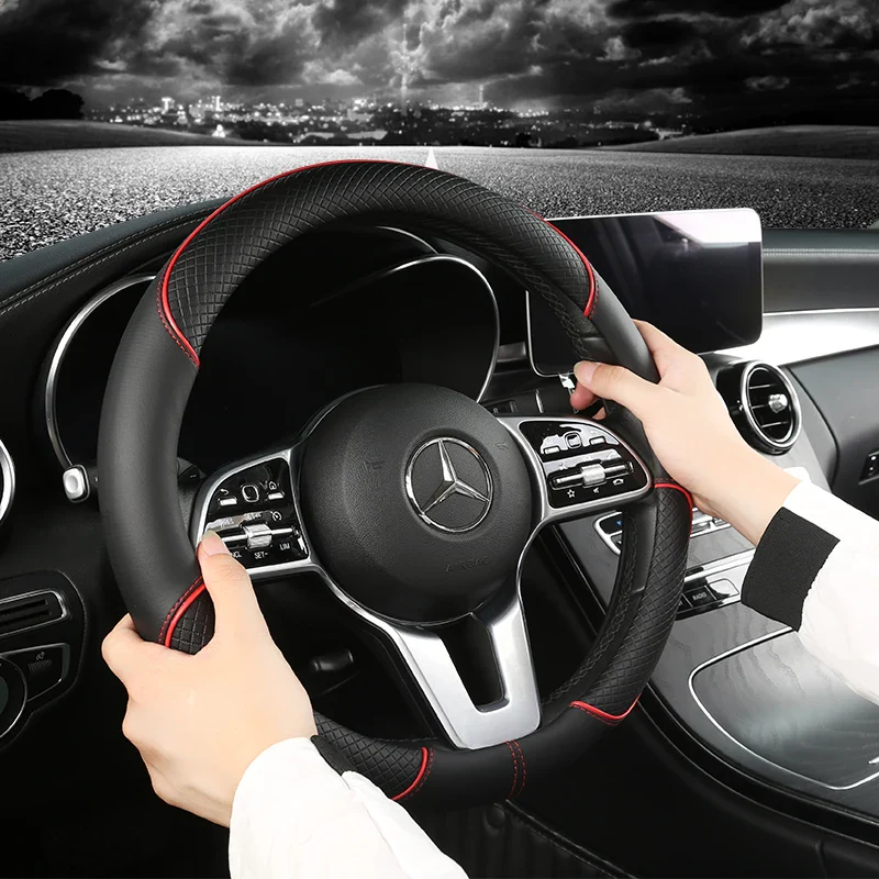 Leather Steering Wheel Cover - Image 2