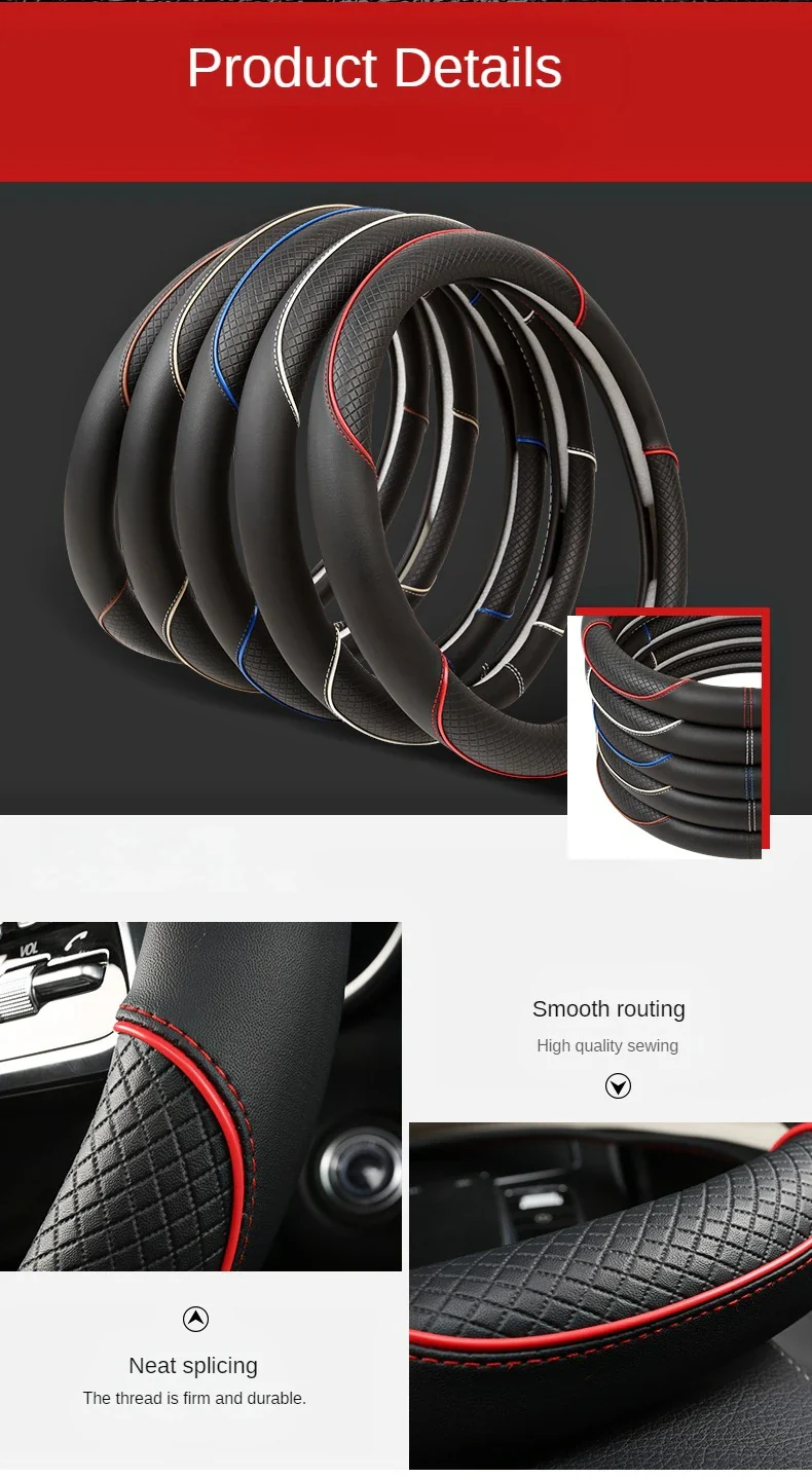 Leather Steering Wheel Cover - Image 22