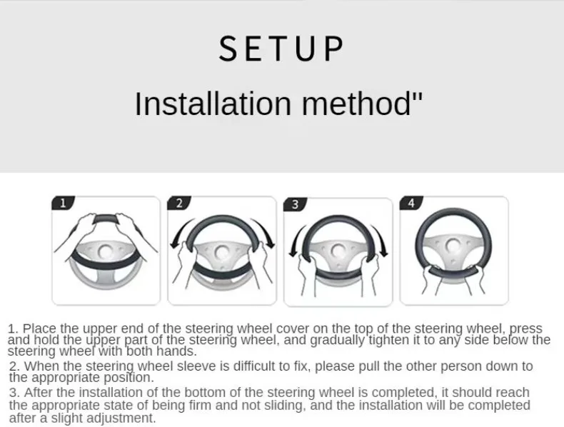 Leather Steering Wheel Cover - Image 25