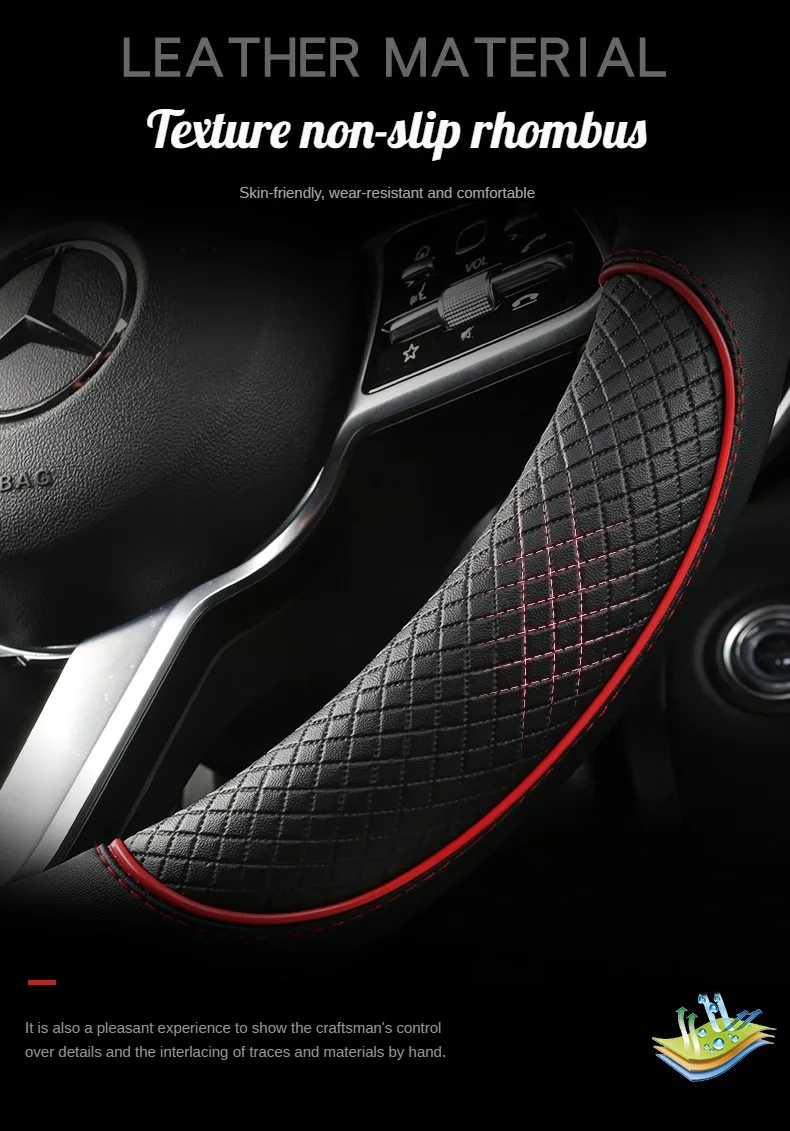 Leather Steering Wheel Cover - Image 7