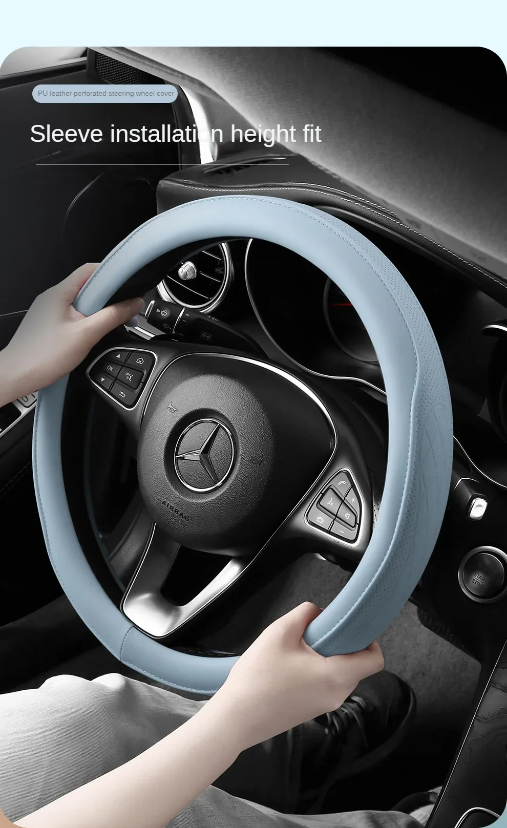 Leather Steering Wheel Cover - Image 7