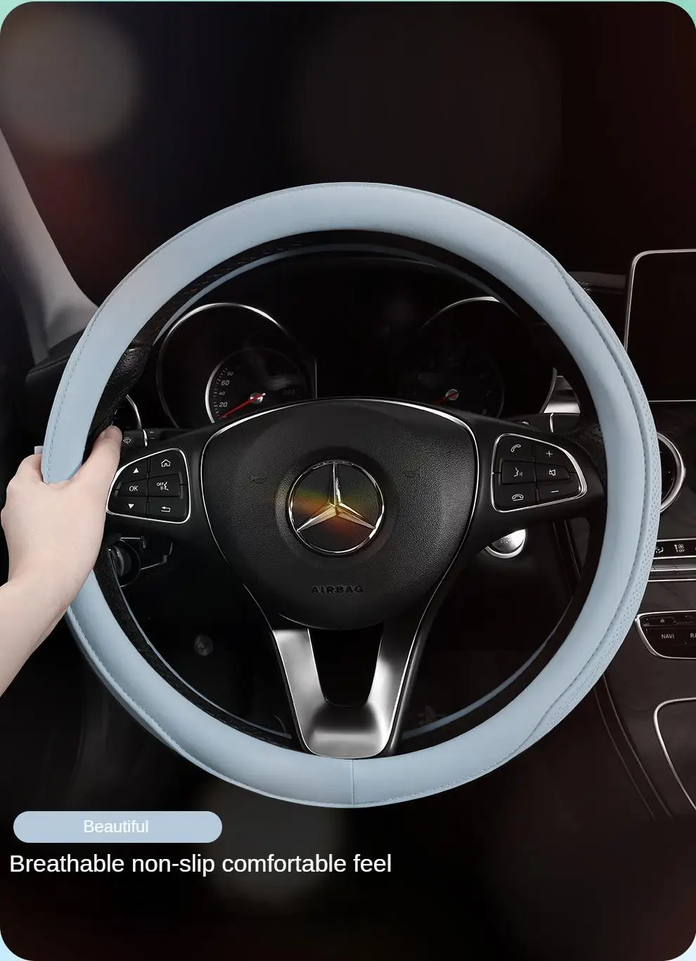 Leather Steering Wheel Cover - Image 8