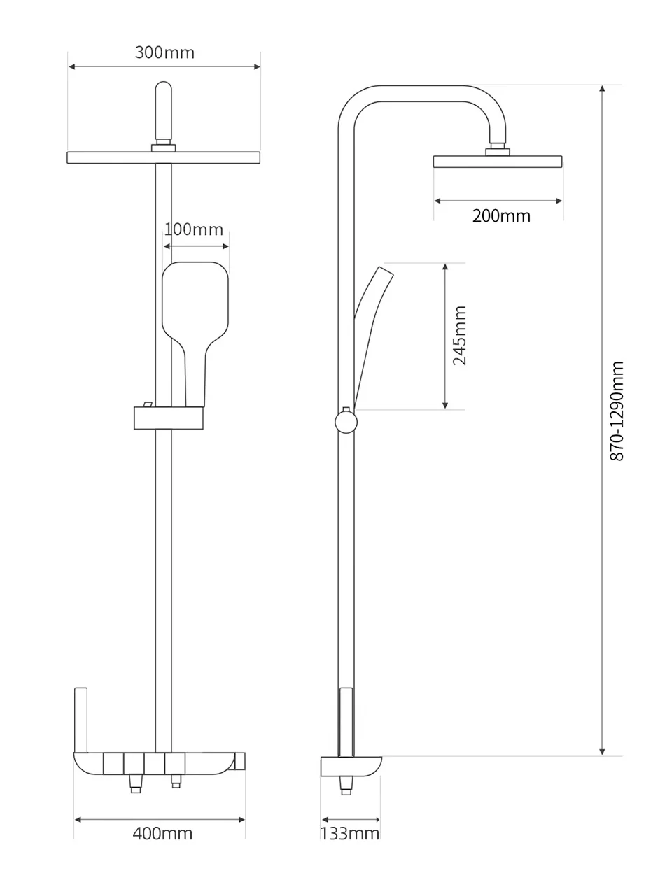 LED Digital Rainfall Shower - Image 34