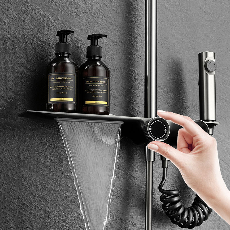 LED Display Digital Grey Knob Shower Set - Image 5