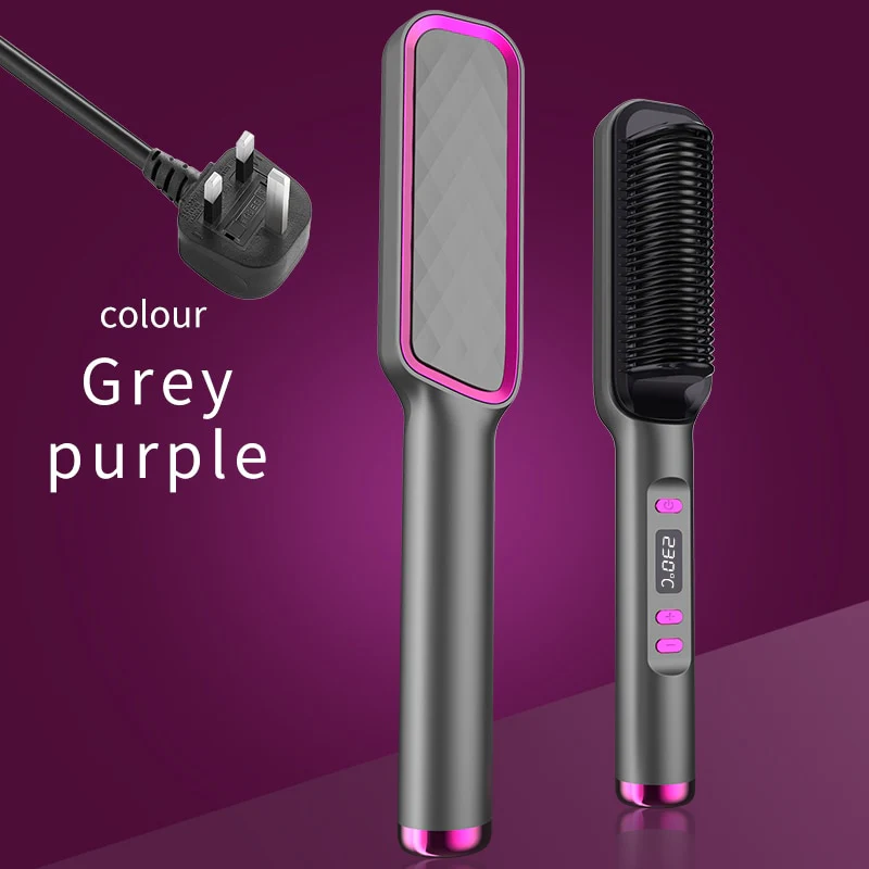 LED Display Electric Hot Air Straightener Comb - Image 18