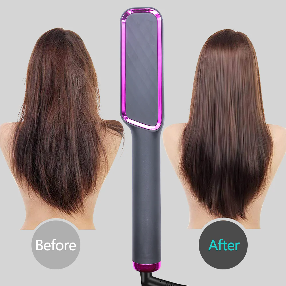 LED Display Electric Hot Air Straightener Comb - Image 30