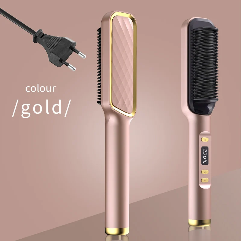 LED Display Electric Hot Air Straightener Comb - Image 6